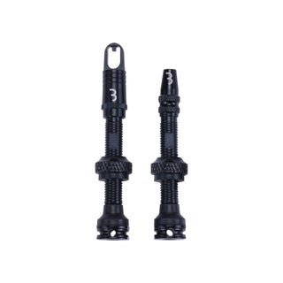 BBB Cycling BTI-160 Tubeless Valves AL Removable Core 2 Pcs - 40MM Black
