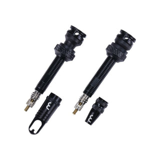BBB Cycling BTI-160 Tubeless Valves AL Removable Core 2 Pcs - 40MM Black