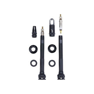 BBB Cycling BTI-160 Tubeless Valves AL Removable Core 2 Pcs - 60MM Black