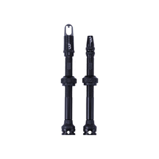 BBB Cycling BTI-160 Tubeless Valves AL Removable Core 2 Pcs - 60MM Black