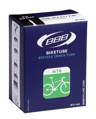 BBB Cycling BTI-66.FV.33 BikeTube Inner Tube 26X2.30/2.40 French 33MM