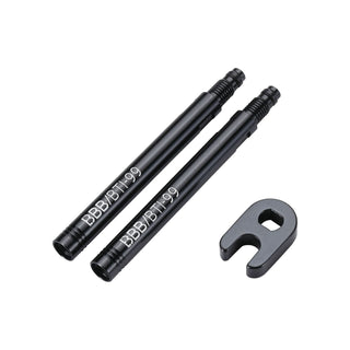 BBB Cycling BTI-99.50 Valve Extender 2 Piece with Tool 50MM - Black