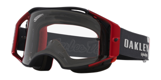 Oakley Airbrake MTB Troy Lee Designs Red White Blue Stars Goggles With Clear Lens