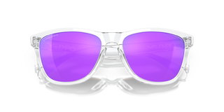 Oakley Frogskins Sunglasses Prizm Violet Lenses,  Polished Clear Frame