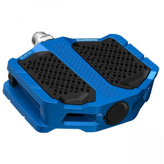 Shimano PD-EF205 Flat Platform E-Bike/Trekking/Urban Pedals w/ Resin Plate Blue