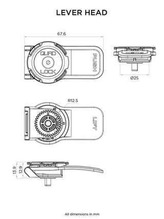 Quad Lock 360 Head - Lever Head