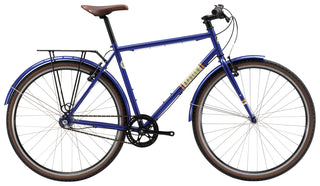 Apollo Mark II Urban Bike Medium - Gloss Navy Blue/Cream/Orange