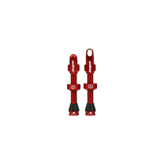 Hope Tubeless Valve Pair - 40MM Red