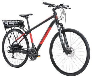 Apollo Eon Commuter 10 Men's E-Bike - Matte Black/Red