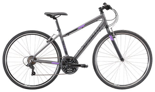 Apollo Trace 10 Women's Urban Bike Small - Matte Charcoal/Black/Lavender