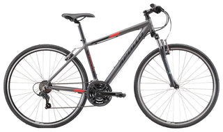 Apollo Transfer 10 Urban Bike Medium - Matte Charcoal/Black/Red
