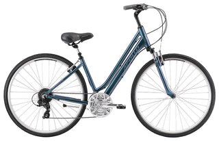 Apollo Altura Women's Urban Bike Extra Small - Matte Black/Charcoal/Blue