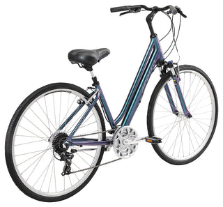 Apollo Altura Women's Urban Bike Small - Matte Black/Charcoal/Blue