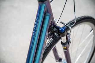 Apollo Altura Women's Urban Bike Small - Matte Black/Charcoal/Blue