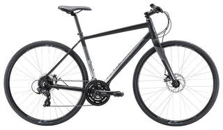 Apollo Exceed 10 Disc Urban Bike Large - Matte Black/Charcoal/Silver