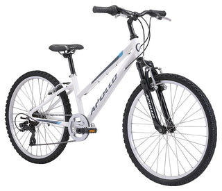 Apollo Paris 24 Inch Youth Bike - Gloss White/Charcoal/Turquoise