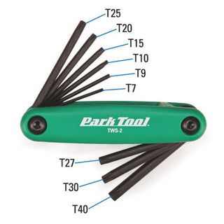 Park Tool TWS-2 Torx Wrench Star-Shape Set 9PC