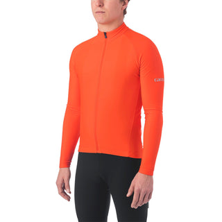 Giro Chrono Thermal Long Sleeve Men's Jersey - Vermillion