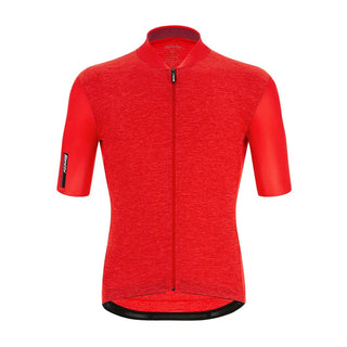 Santini Colore Puro Classic Short Sleeve Men's Jersey - Red