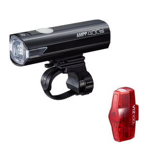 Cat Eye AMPP 400S & Viz100 Bike Light Set