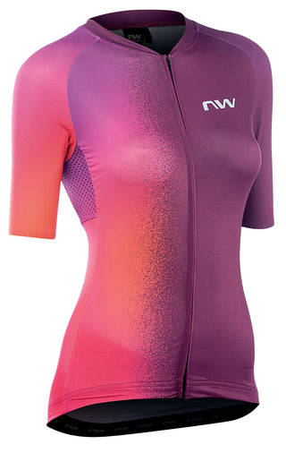 Northwave Blade Woman Jersey Short Sleeve - Plum/Iridescent