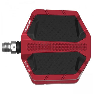 Shimano PD-EF205 Flat Platform E-Bike/Trekking/Urban Pedals w/ Resin Plate Red