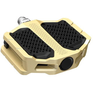 Shimano PD-EF205 Flat Platform E-Bike/Trekking/Urban Pedals w/ Resin Plate Gold