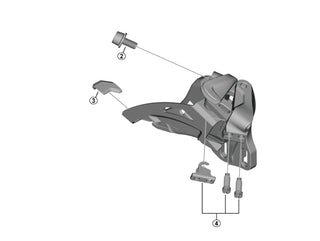 Shimano Alivio FD-M3120-E 2 x 9 Speed E-type Mount Front Derailleur - Side Swing