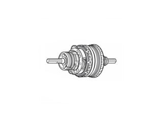 Shimano Nexus SG-C6000 Internal Hub Assembly - 184mm Axle