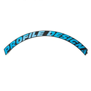 Profile Design Wheel Stickers 58/78 Twenty-Four Series - Cyan