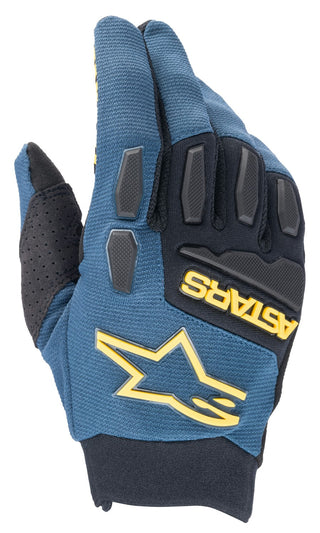 Alpinestars Freeride Gloves - Dark Navy Yellow