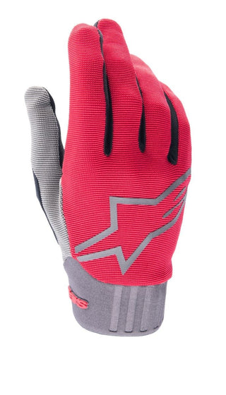 Alpinestars Youth A-Dura Gloves - Fluro Red