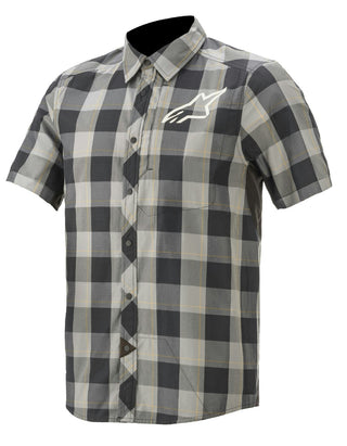 Alpinestars Manual Short Sleeve Shirt - Green/Steel/Black