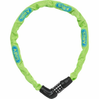 Abus Steel-O-Chain 5805C Combo - 75cm X 5mm Lime - No Brkt