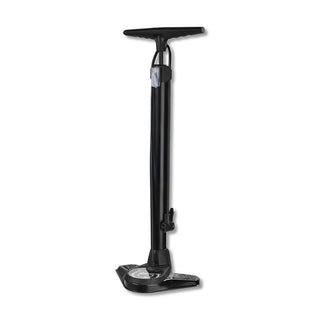 QBP Air Boss Floor Pump 120 PSI Steel Barrel Twin Head Valve Large Gauge