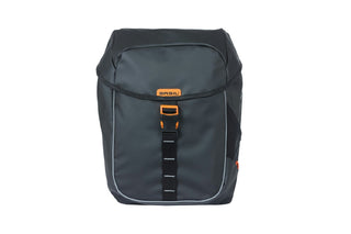 Basil Miles Tarpaulin Double Bag Mik 34L - Black/Orange