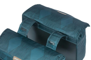 Basil Elegance Double Pannier Bag 40-49L - Estate Blue