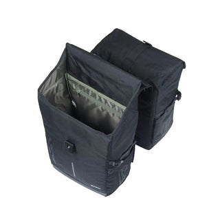 Basil Move Double Bicycle Bag MIK 30L - Black