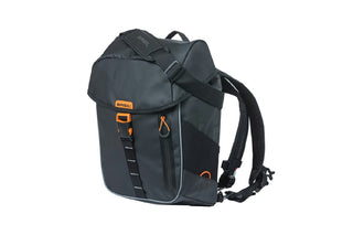 Basil Miles Tarpaulin Backpack 17L - Black/Orange