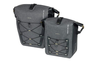 Basil Navigator Storm Mik Side Large Pannier Bag 25-31L - Black