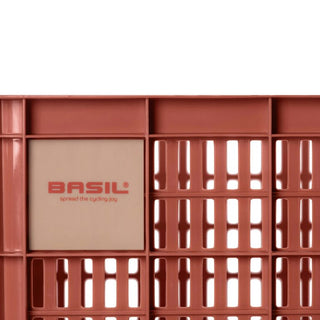 Basil Bicycle Crate Large Recycled Syntheric 40L - Terra Red