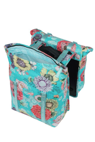 Basil Bloom Double Pannier Bag Mik 28-35L - Blue