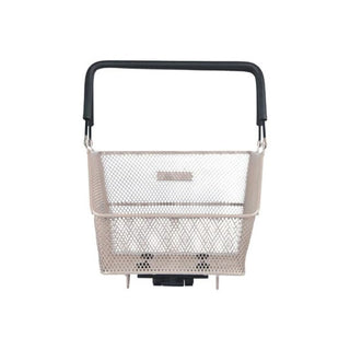 Basil Cento Mik 2.0 Rear Bicycle Basket - Nude Metallic