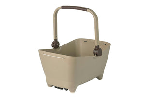Basil Buddy Dog Bicycle Basket Mik - Biscotti Brown