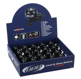 BBB Cycling BBB-15D Deluxe Loud And Clear Bicycle Bell 20 Pcs - Black