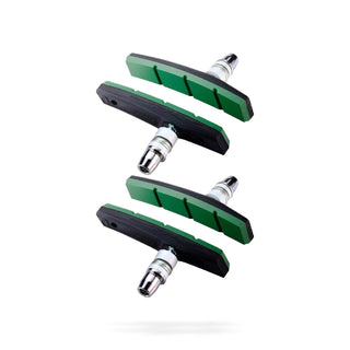 BBB Cycling BBS-04E V-Stop E-Bike Brake Shoes - Green