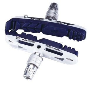 BBB Cycling BBS-17HP Airco MTB Hight Performance Brake Shoes 2 Pairs - White/Blue