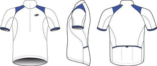 BBB Cycling BBW-105 ComfortFit Short Sleeve Jersey - White/Blue