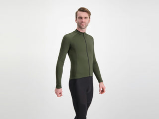 BBB Cycling BBW-237 Transition Olive Long Sleeve Jersey - Green