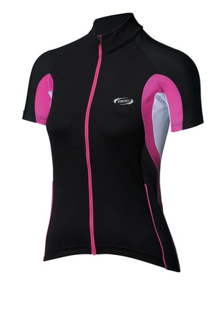 BBB Cycling BBW-241 PowerGirl Short Sleeve Jersey - Black/Pink